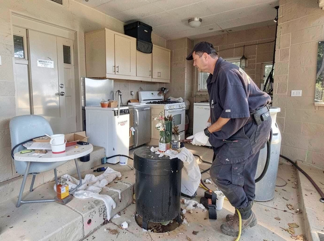 Appliance Leak Water Damage Cleanup in Shallowater