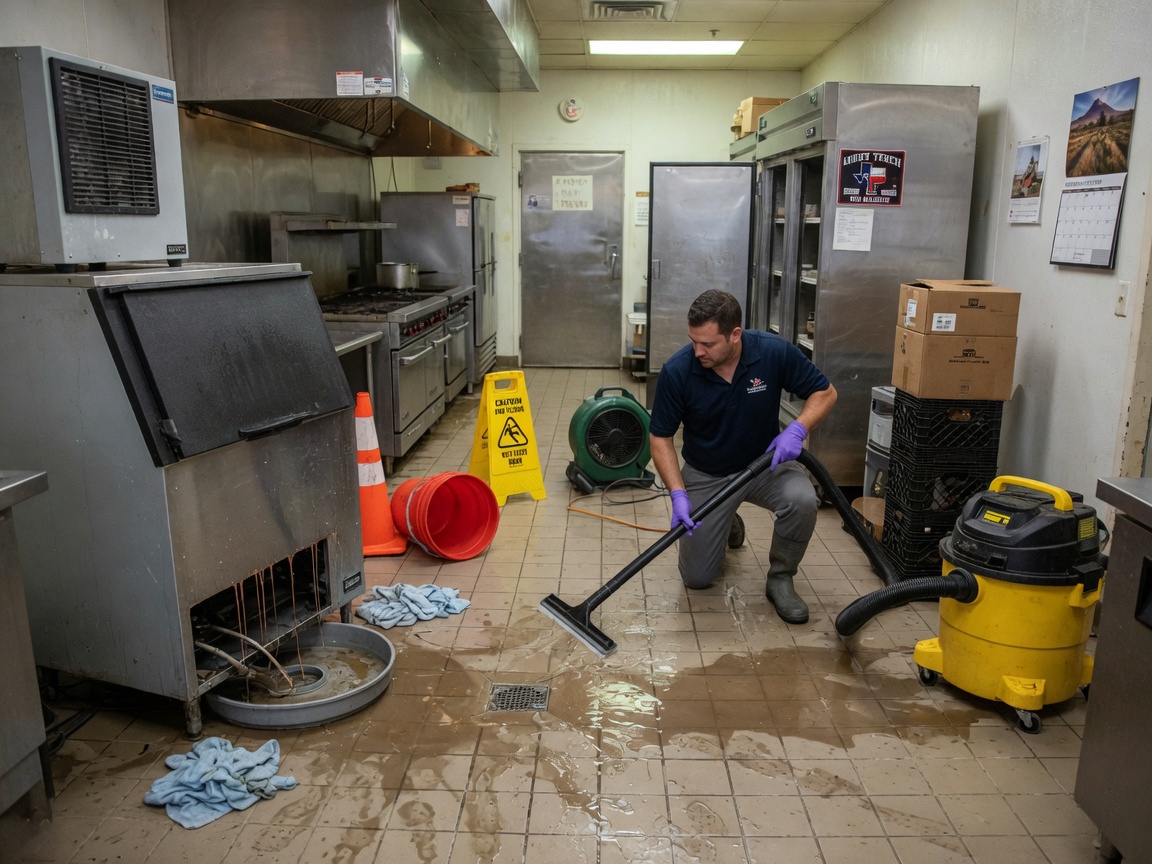 Appliance Leak Water Damage Cleanup in Slaton