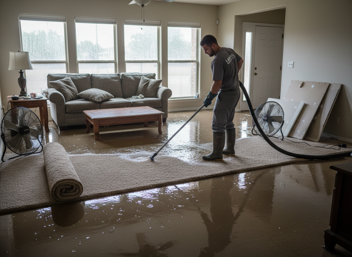 Flood Water Extraction in Lubbock, TX