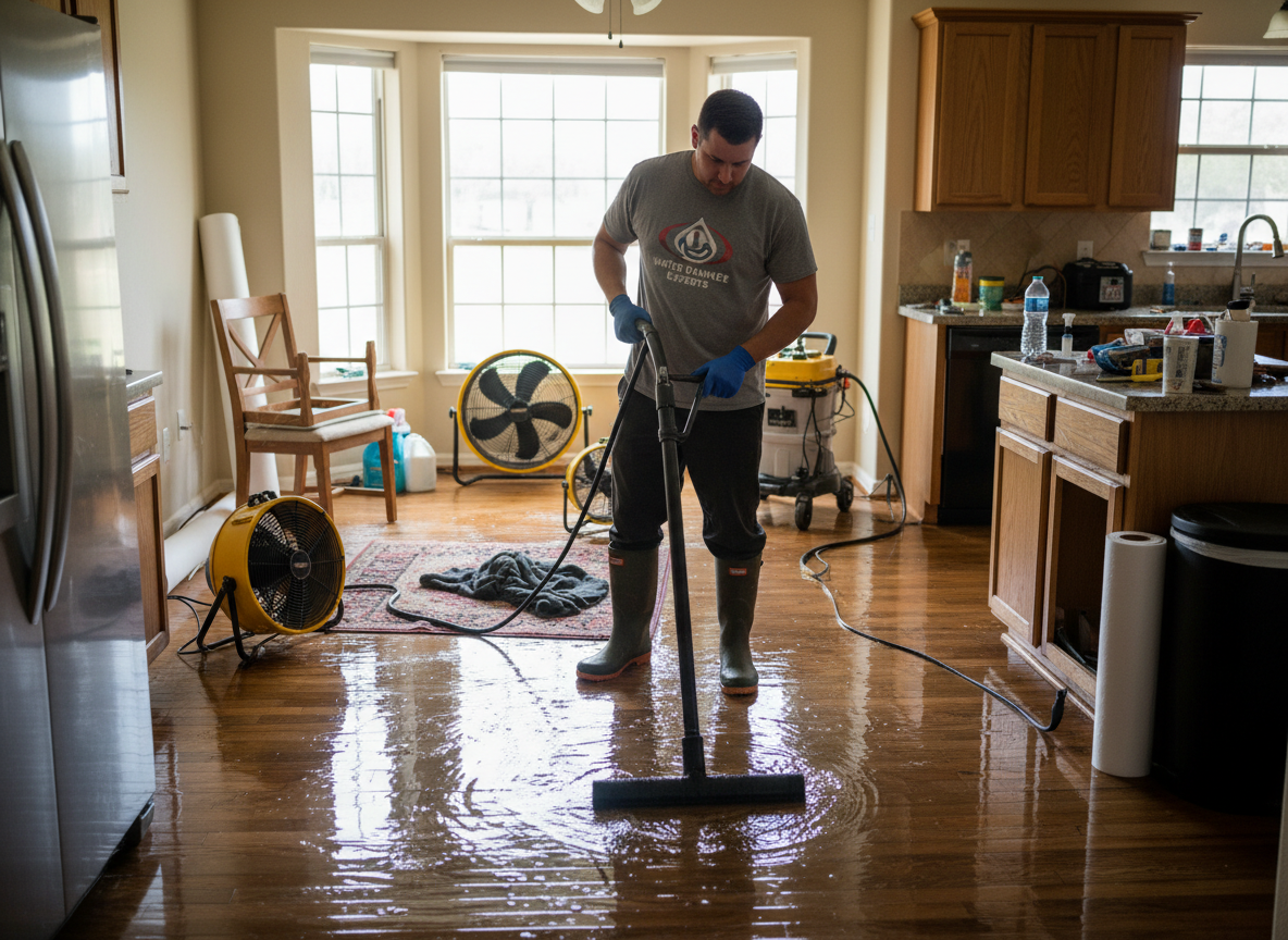 Kitchen Water Extraction After an Appliance Leak in Lubbock, TX
