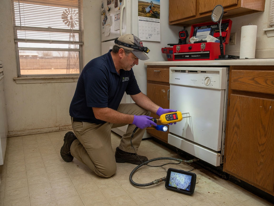 Slow Appliance Leak with No Standing Water in Lubbock, TX
