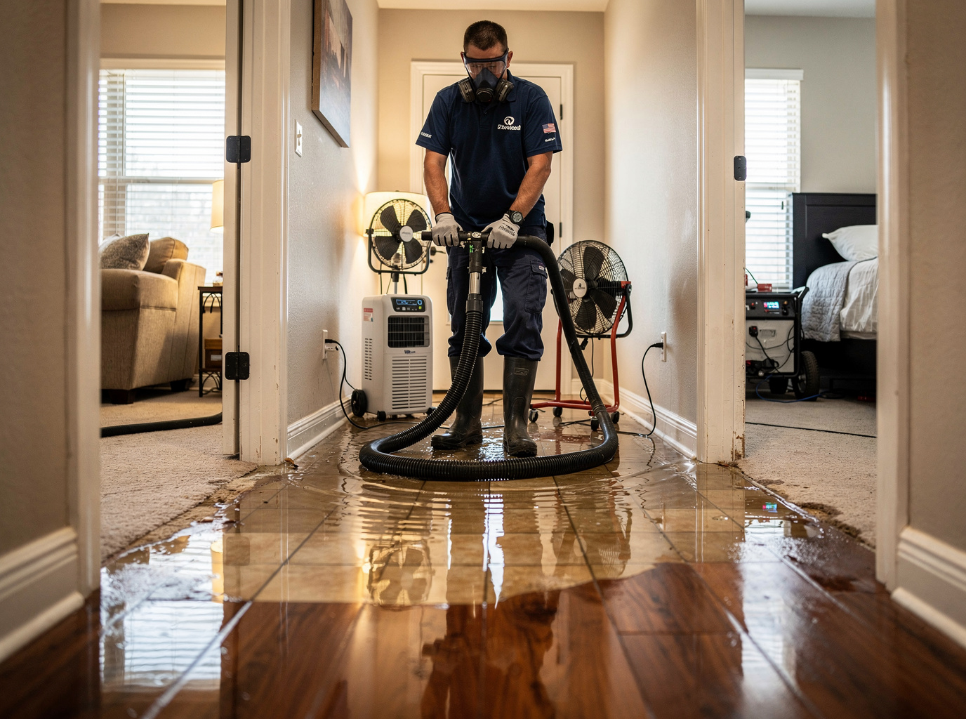 Water Spreading Into Multiple Rooms in Lubbock, TX